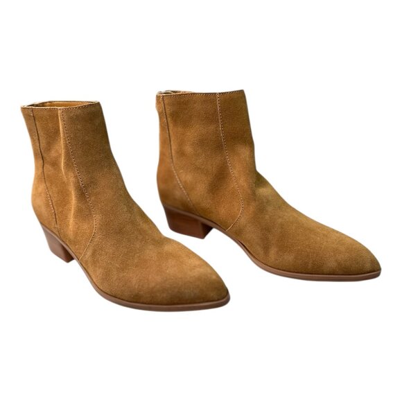 Dolce Vita Camel/Tan Colored Suede Ankle Boots | Women’s Size 8 - Picture 1 of 12